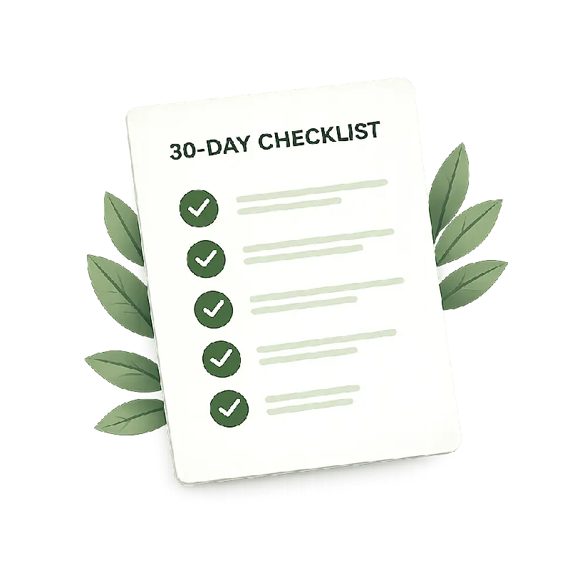 30 Day Checklist